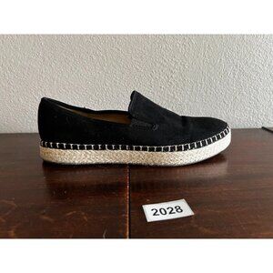 Dr. Scholl's Find Me Loafer Shoes Women's 9 Black Slip On Espadrilles Fabric